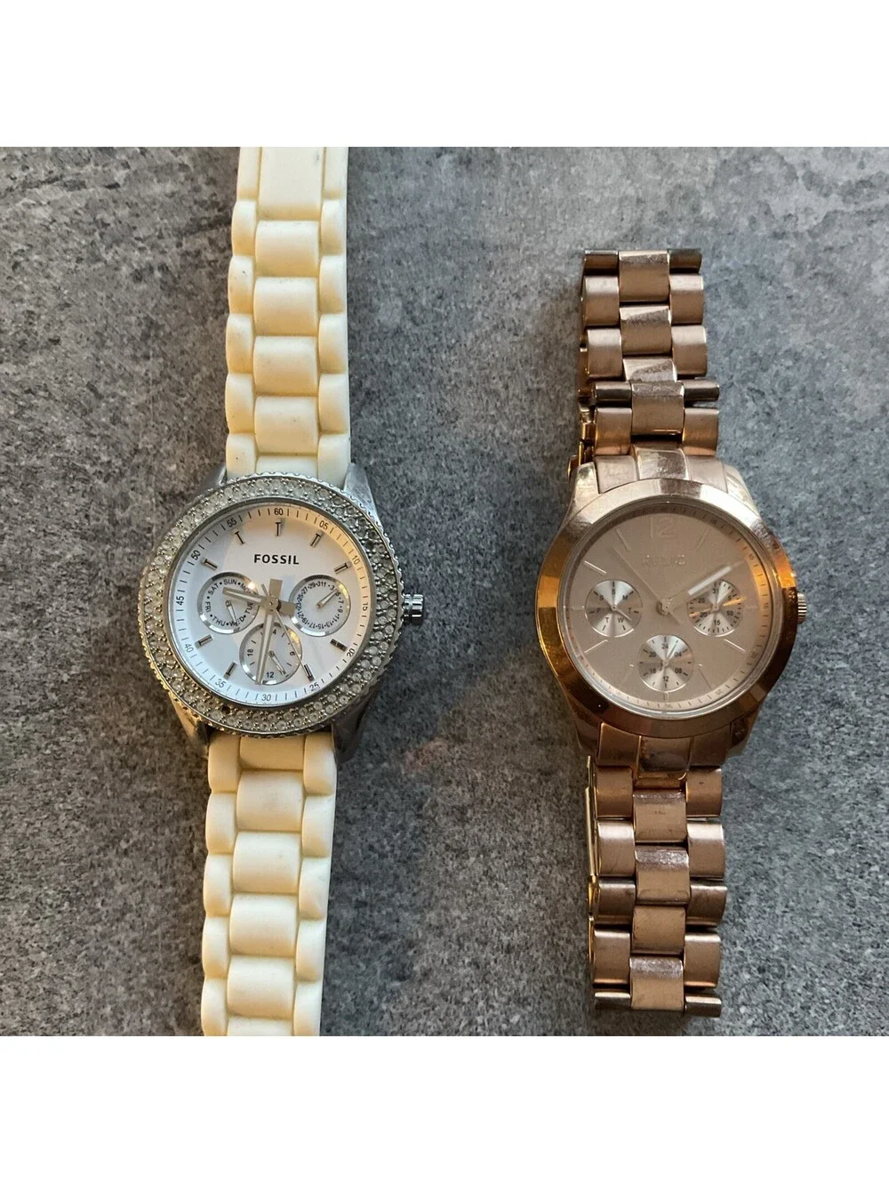 Cool Pair Of Fossil And Relic Womens Watches Both Watches Run Great Bin N